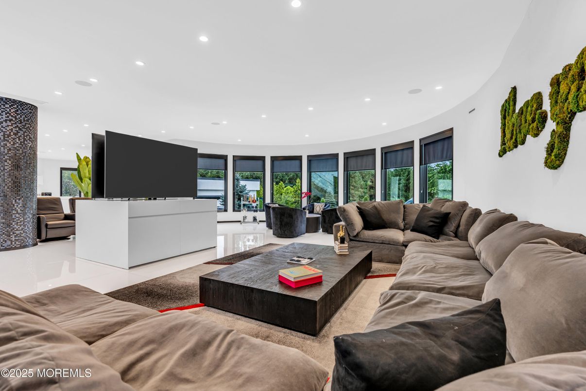 Interior, Living room, Recessed Lighting