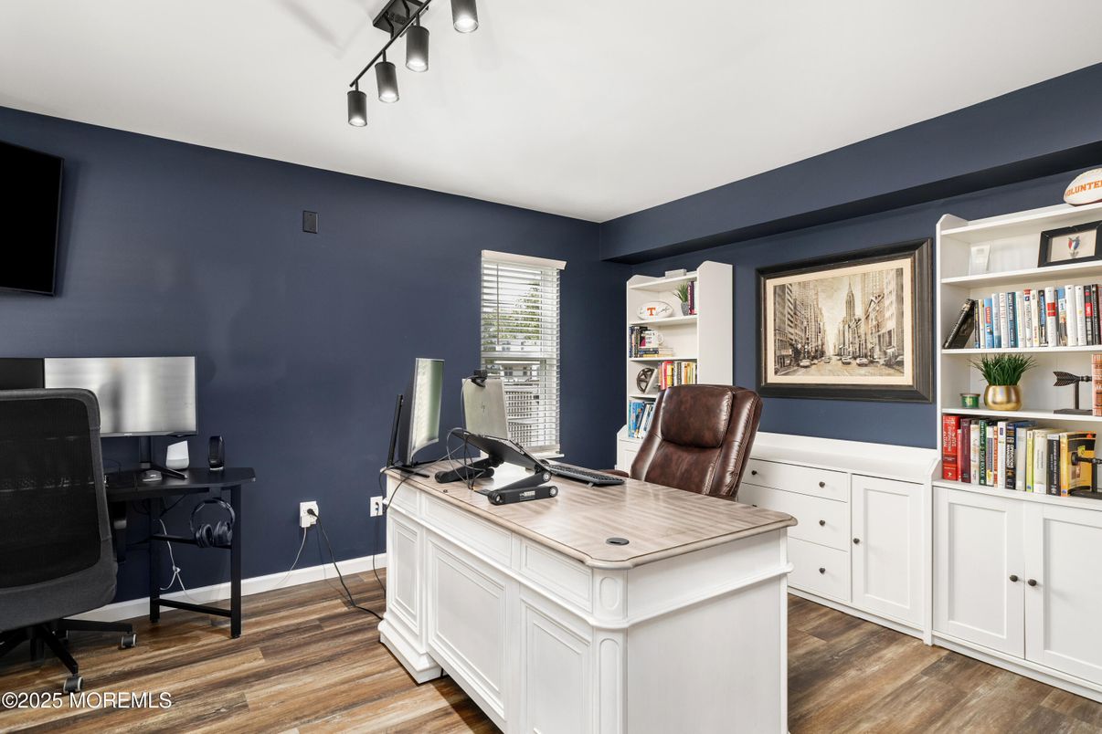 Home Office, Interior, Wood Texture Flooring
