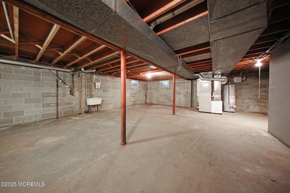 Interior, Stone Walls, Wooden Beams