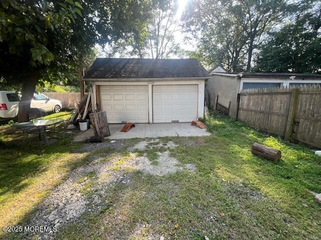 Backyard, Detached Garage, Exterior
