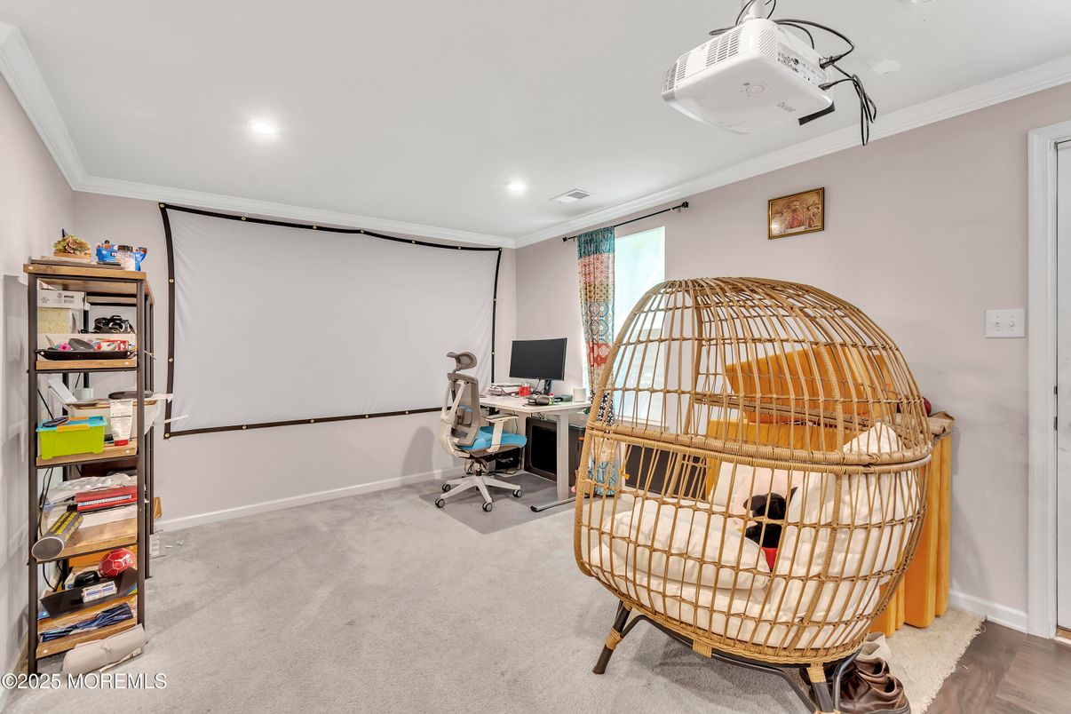 Home Office, Interior, Recessed Lighting