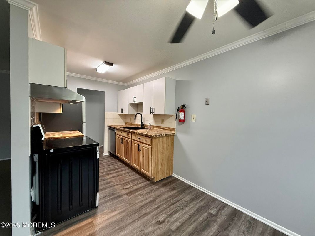 Interior, Kitchen, Wood Texture Flooring