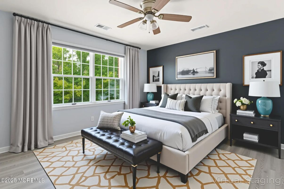 Bedroom, Interior, Wood Texture Flooring