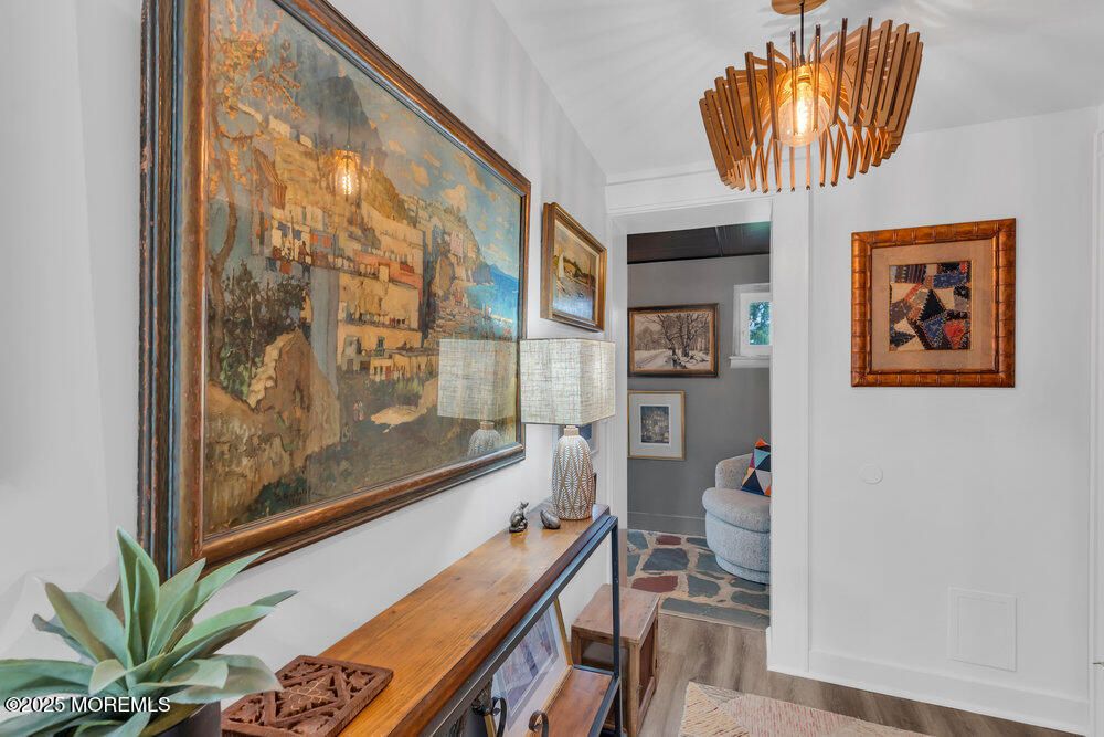 Chandelier, Interior, Wood Texture Flooring