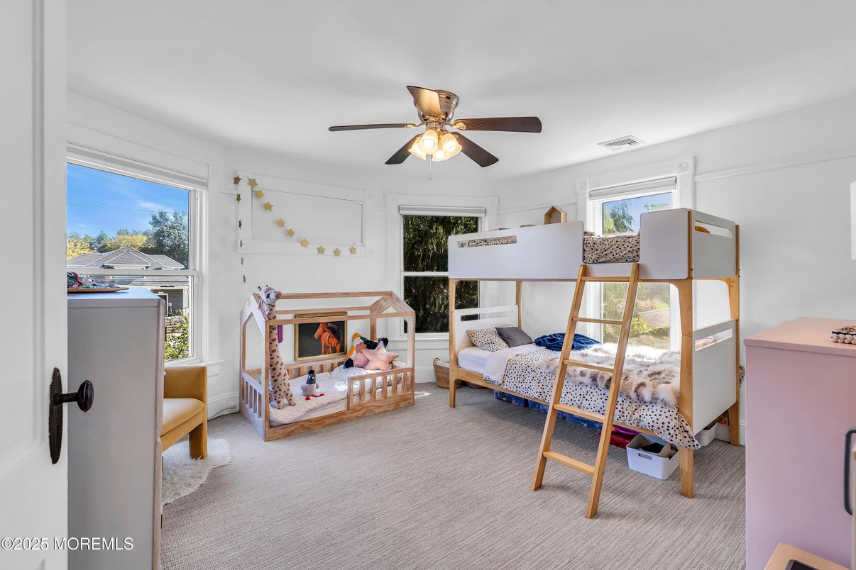 Bedroom, Fireplace, Interior
