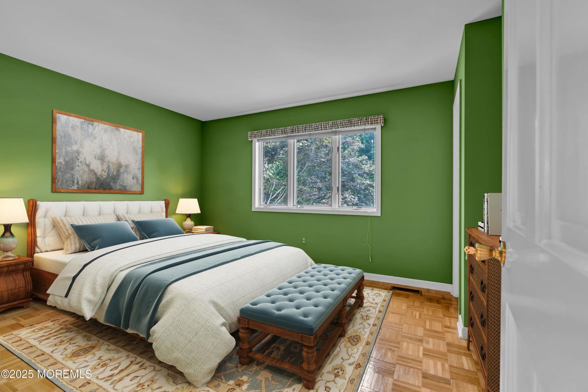 Bedroom, Interior, Wood Texture Flooring
