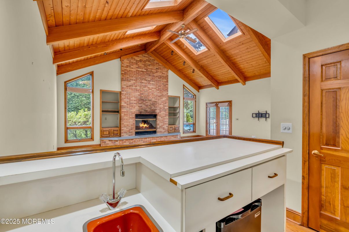 Fireplace, Interior, Stone Walls, Wooden Beams, Wooden Ceilings