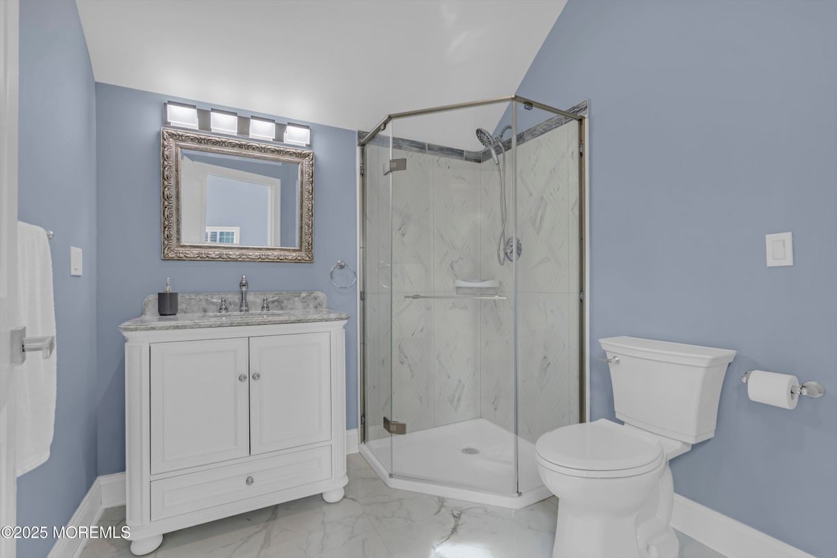 Bathroom, Glass Shower, Interior, Marble, Marble Walls