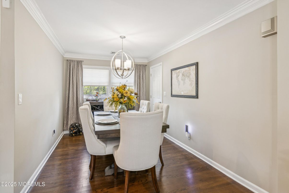 Chandelier, Dining room, Interior, Pendant Lights, Wood Texture Flooring