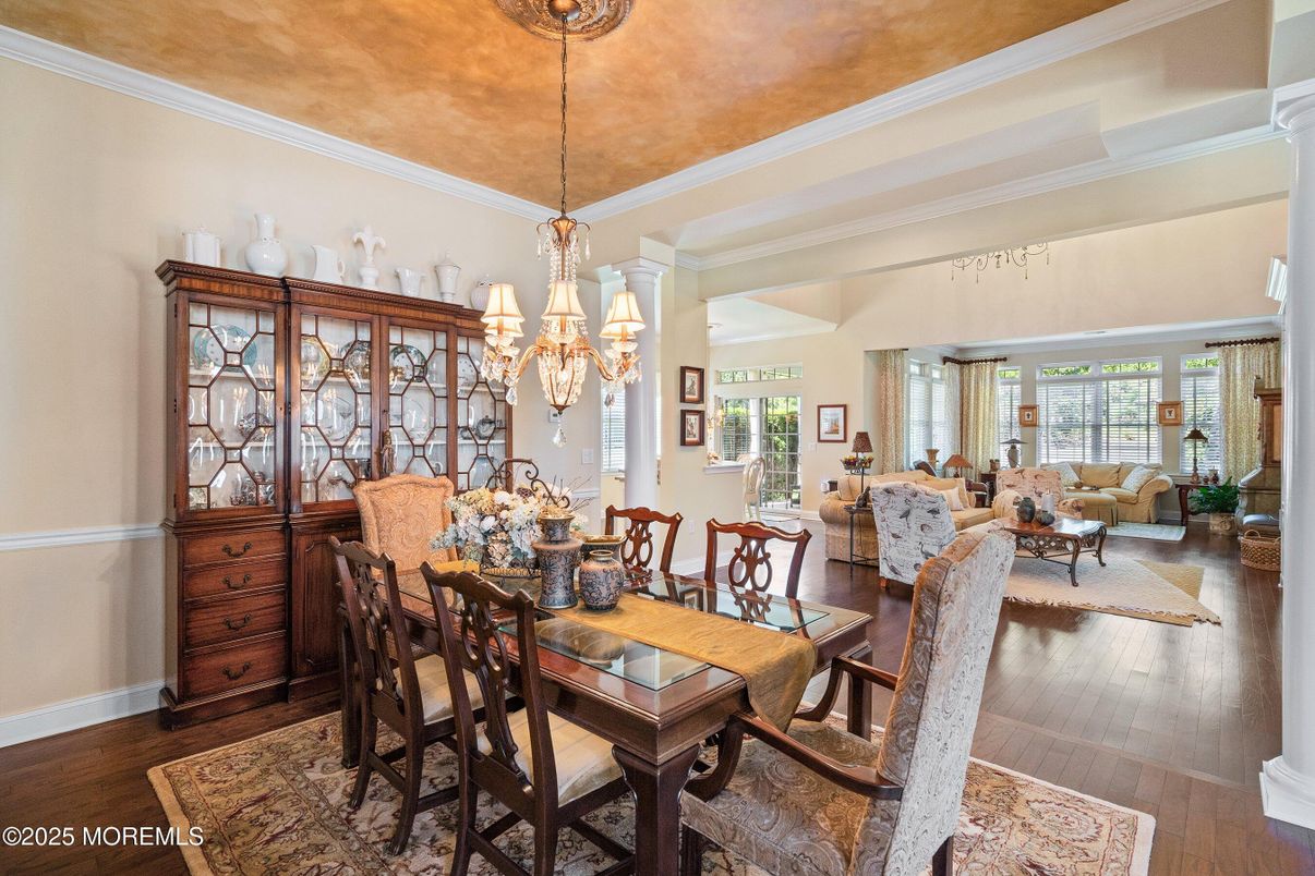 Chandelier, Dining room, Interior, Living room, Wood Texture Flooring