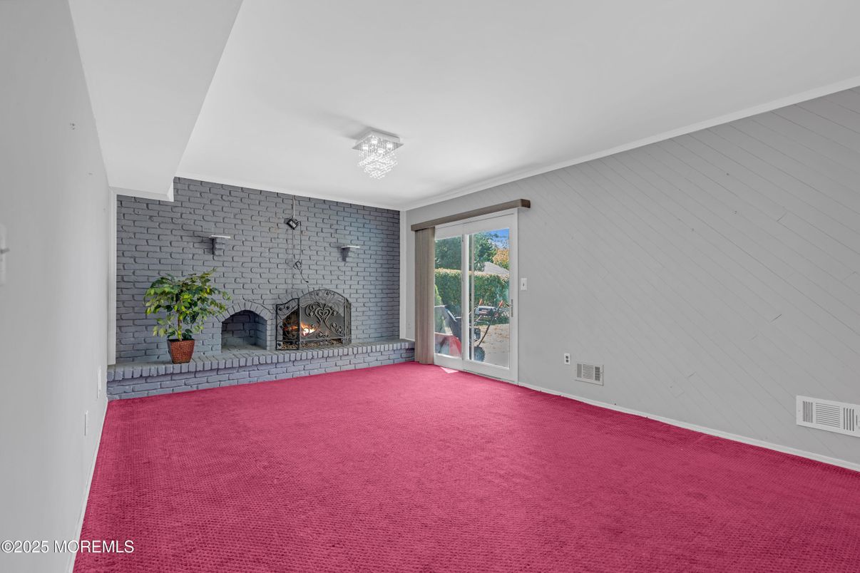 Empty room, Fireplace, Interior, Stone Walls