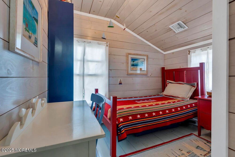 Bedroom, Interior, Wooden Ceilings, Wooden Walls