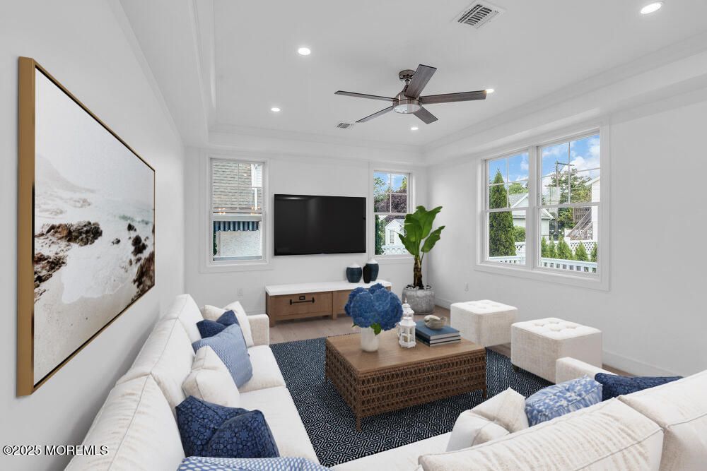 Interior, Living room, Recessed Lighting