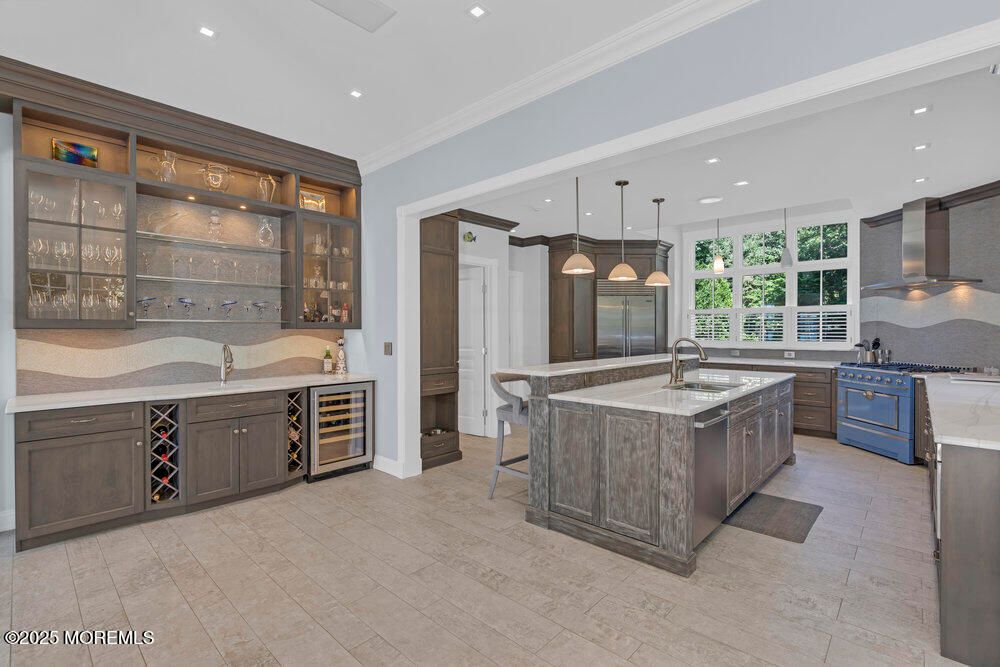 Interior, Kitchen, Pendant Lights, Recessed Lighting, Stainless Steel Appliances