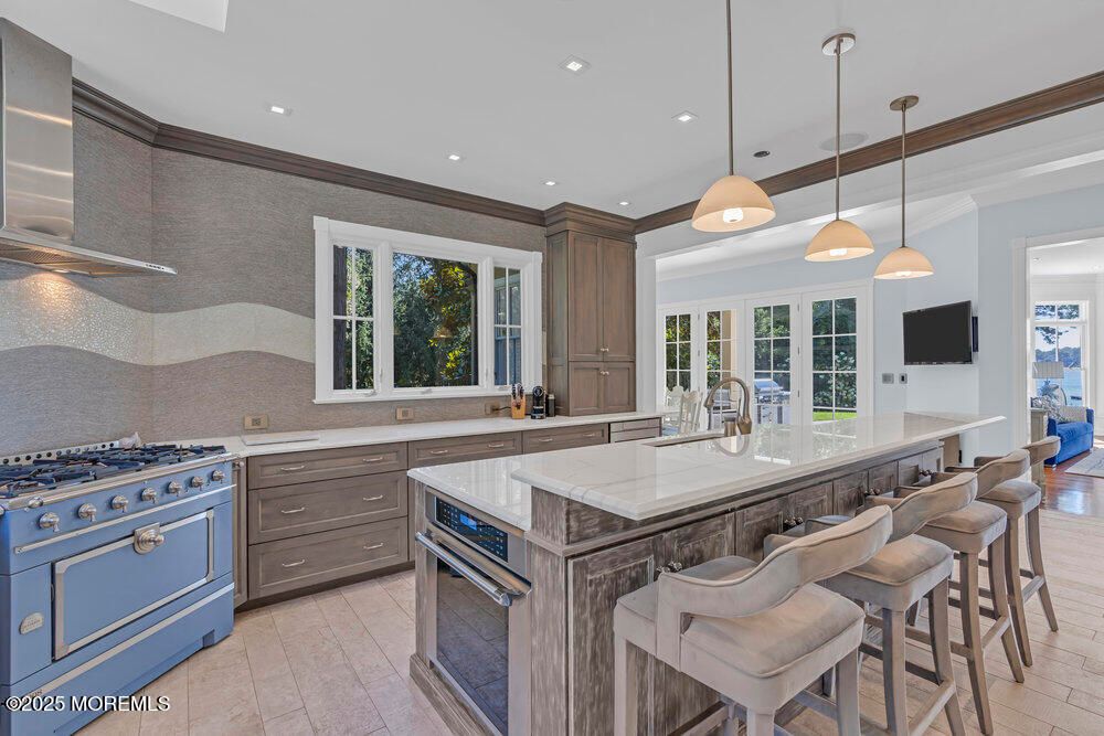 Interior, Kitchen, Pendant Lights, Recessed Lighting, Stainless Steel Appliances