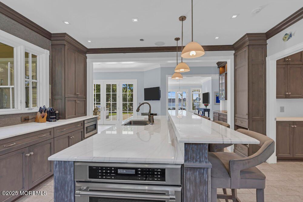 Interior, Kitchen, Pendant Lights, Recessed Lighting, Stainless Steel Appliances