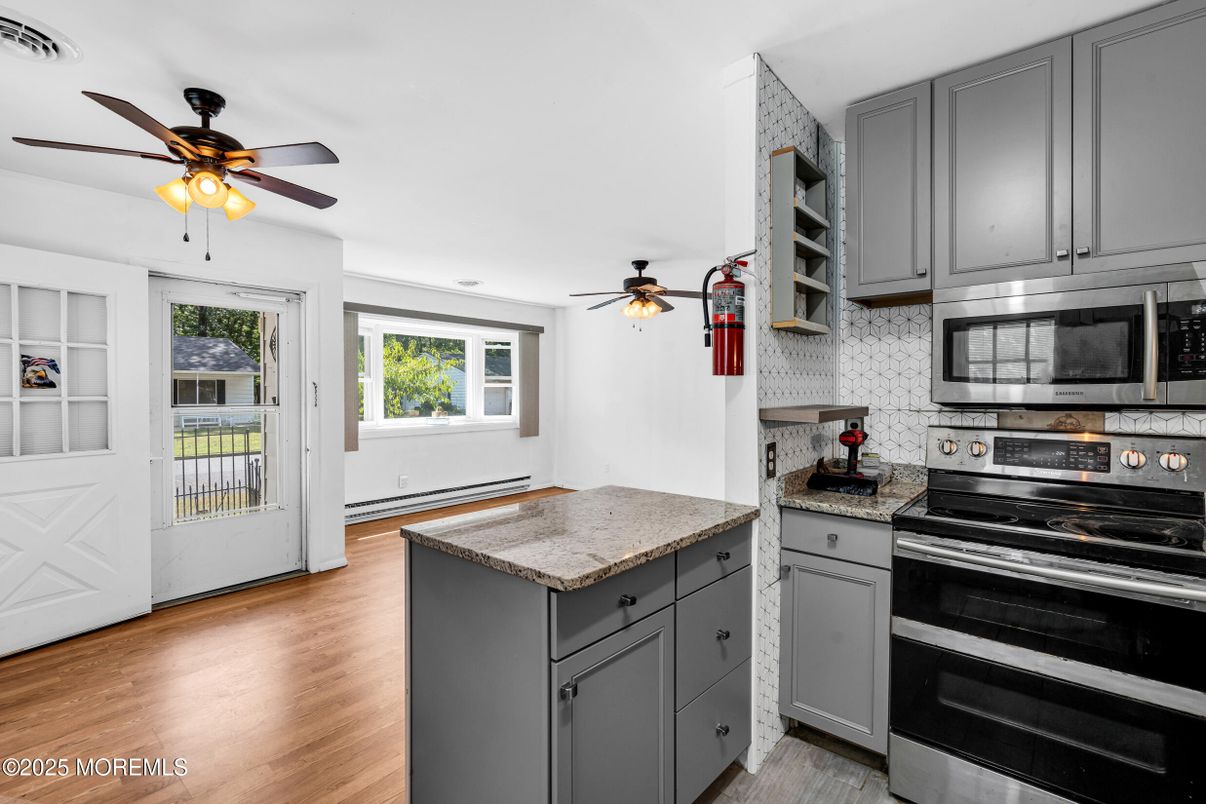 Interior, Kitchen, Wood Texture Flooring