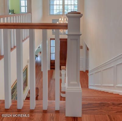 Chandelier, Interior, Wood Texture Flooring
