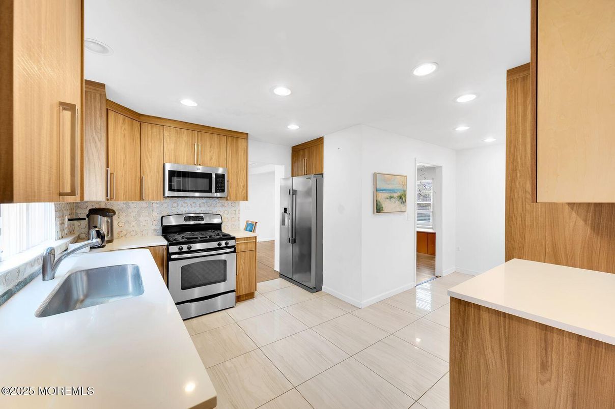 Interior, Kitchen, Recessed Lighting, Stainless Steel Appliances