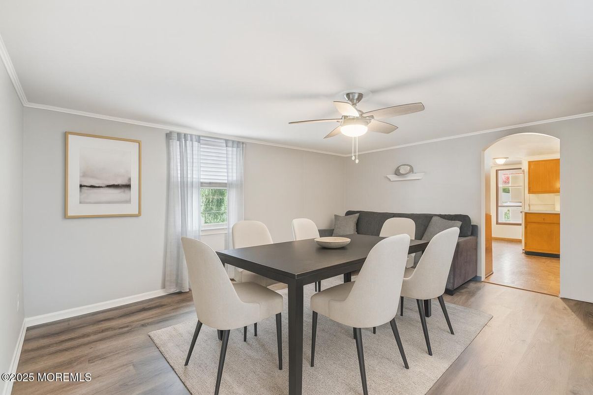 Dining room, Interior, Wood Texture Flooring