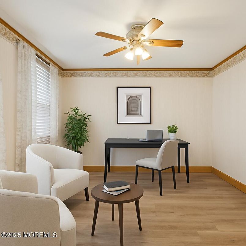 Home Office, Interior, Wood Texture Flooring