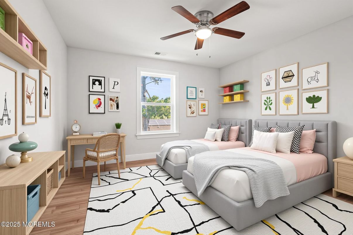 Bedroom, Interior, Wood Texture Flooring