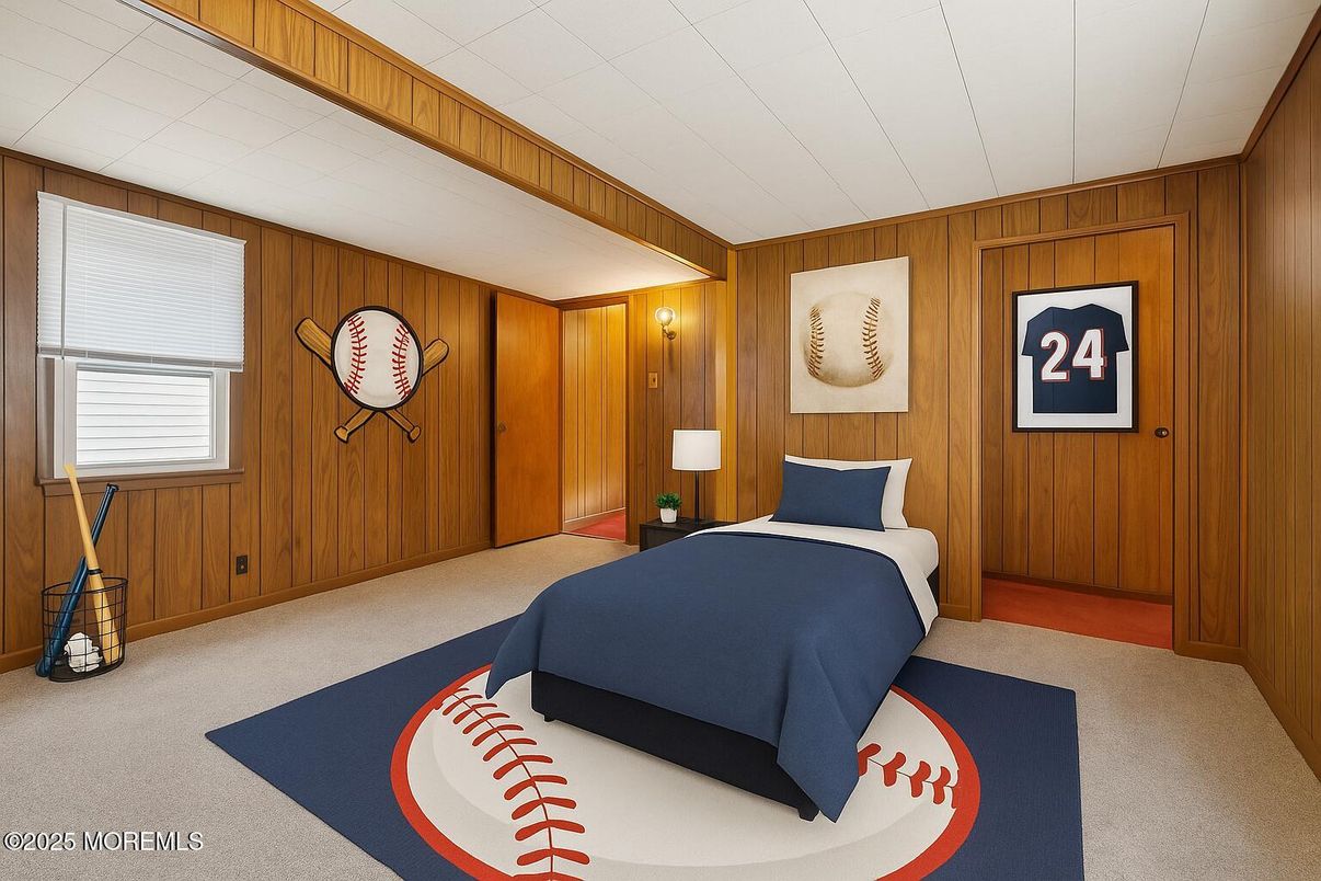 Bedroom, Interior, Wooden Walls