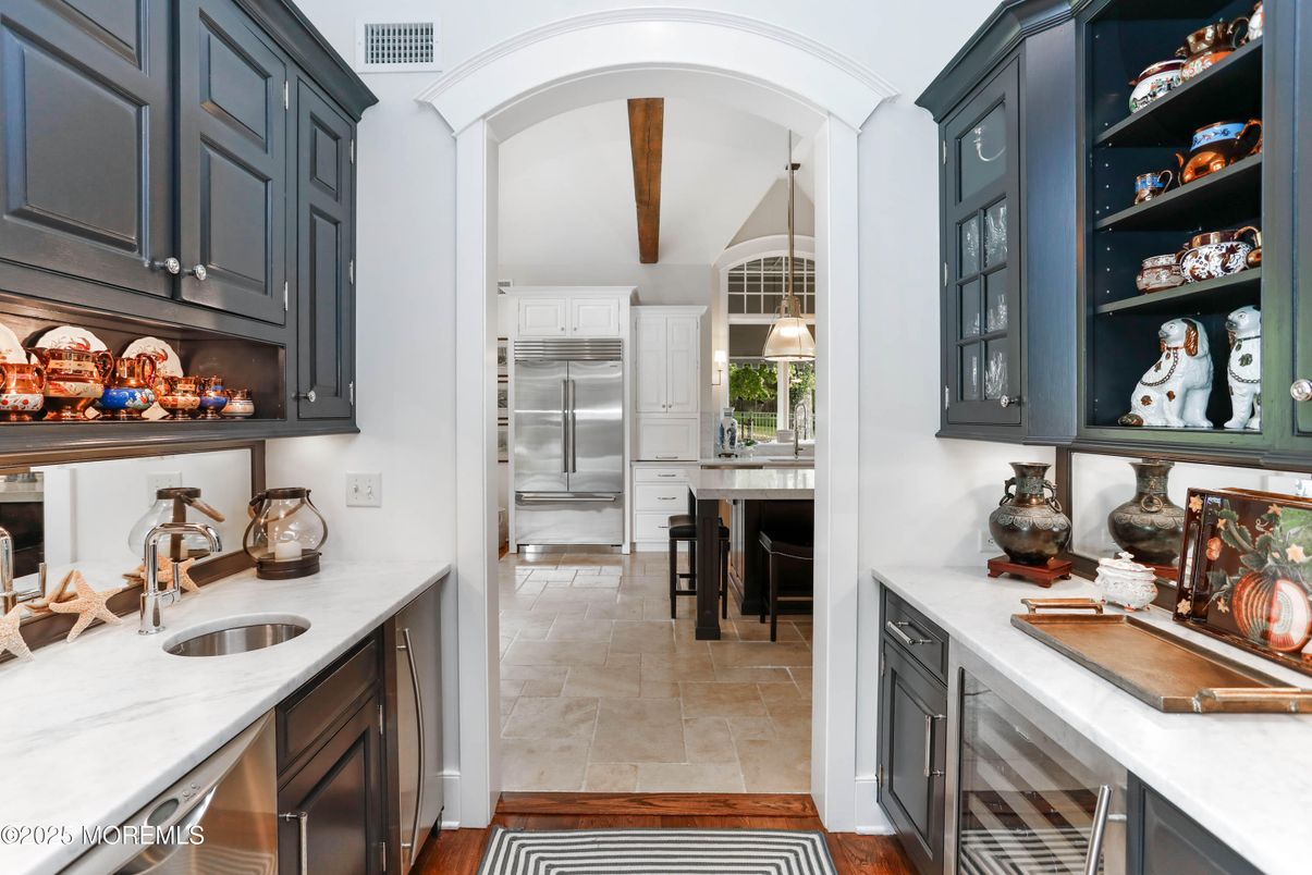 Interior, Kitchen, Stainless Steel Appliances, Wooden Beams