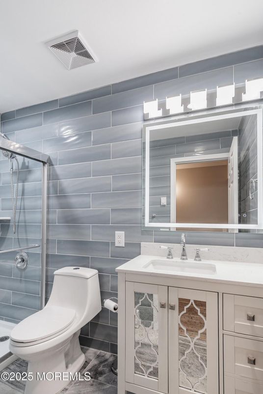 Bathroom, Glass Shower, Interior