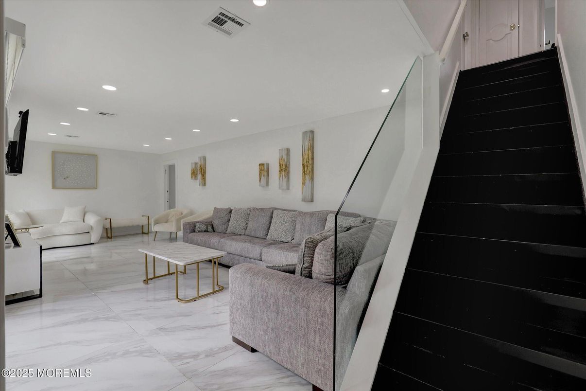 Interior, Living room, Marble, Recessed Lighting