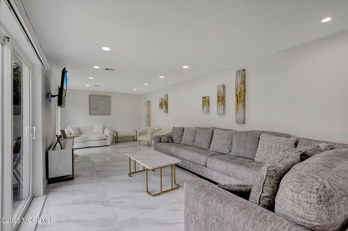 Interior, Living room, Marble, Recessed Lighting