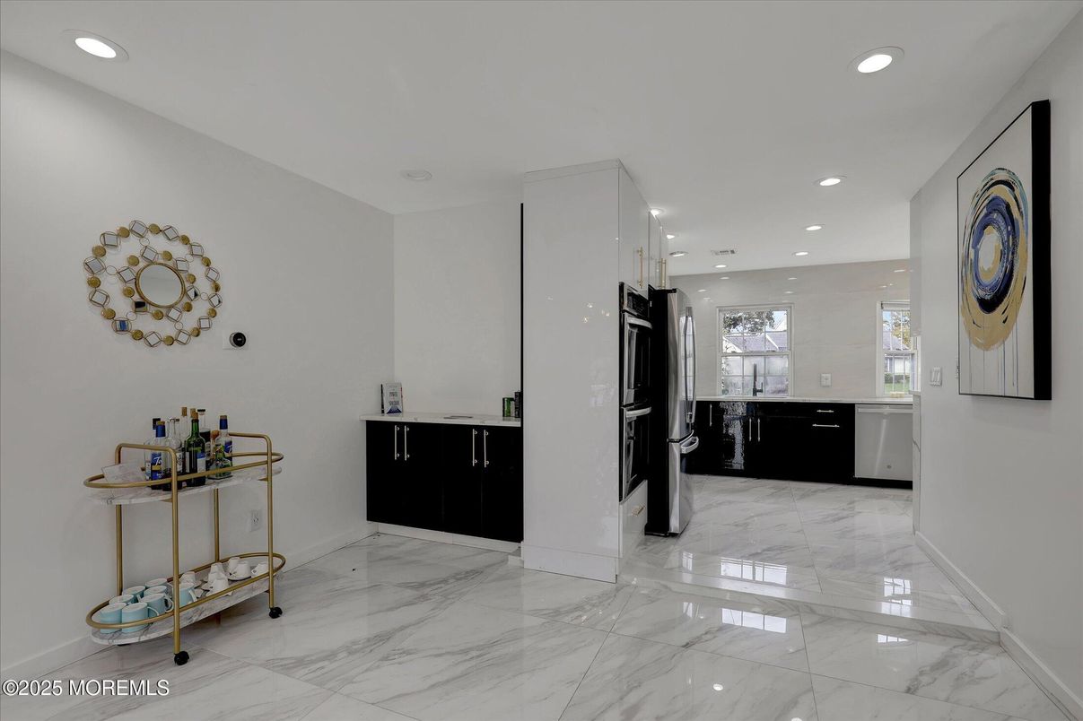 Interior, Kitchen, Marble, Recessed Lighting