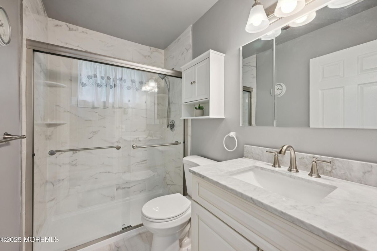 Bathroom, Glass Shower, Interior, Marble, Marble Walls