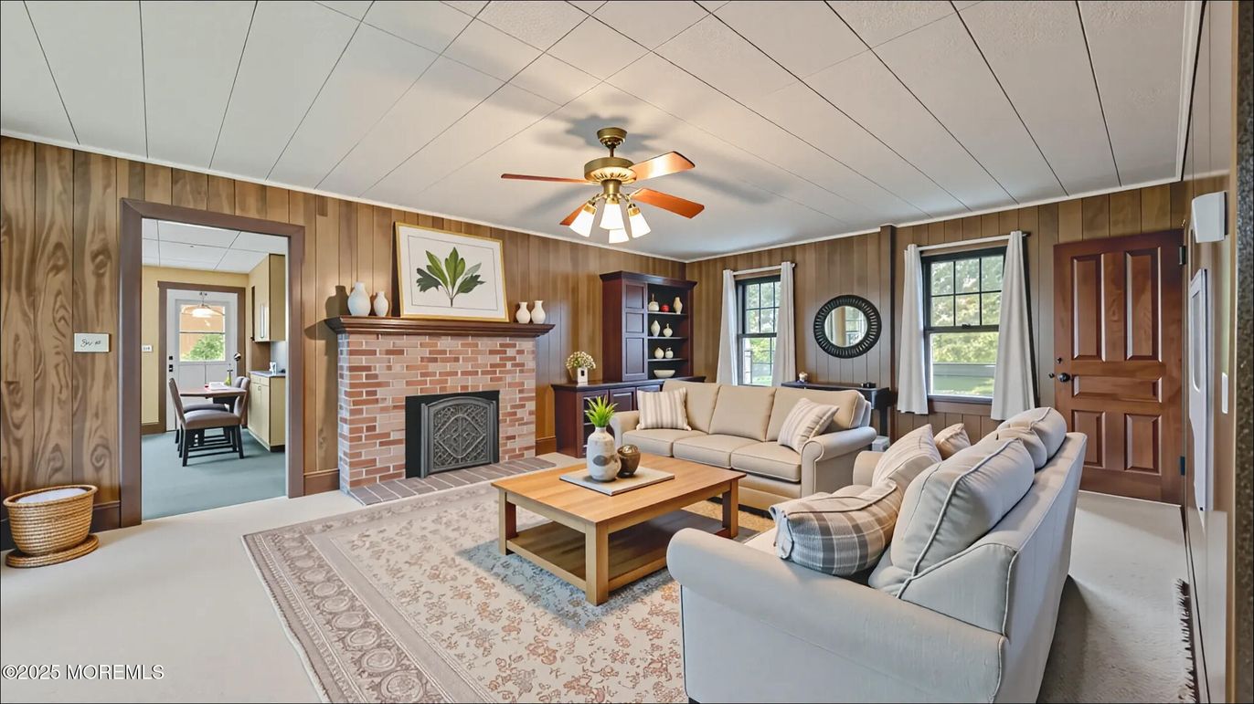 Fireplace, Interior, Living room, Wooden Walls