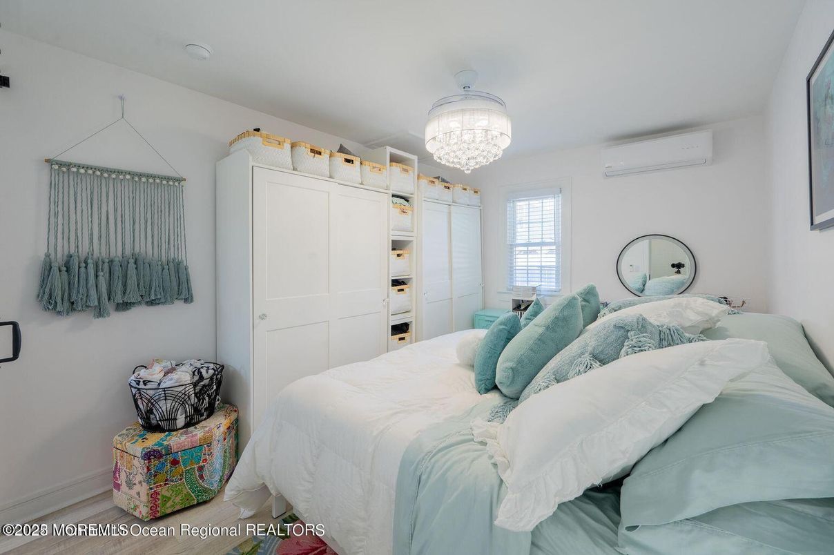 Bedroom, Chandelier, Interior
