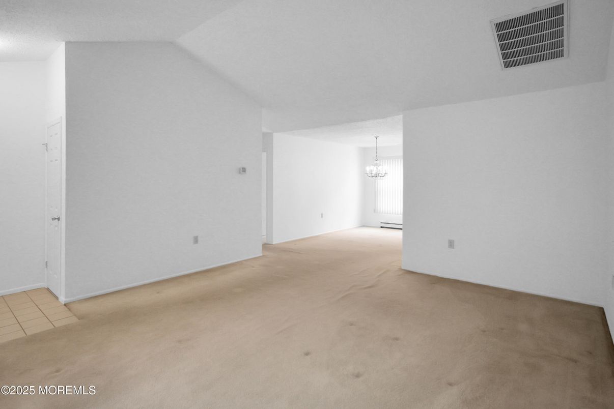 Chandelier, Empty room, Interior