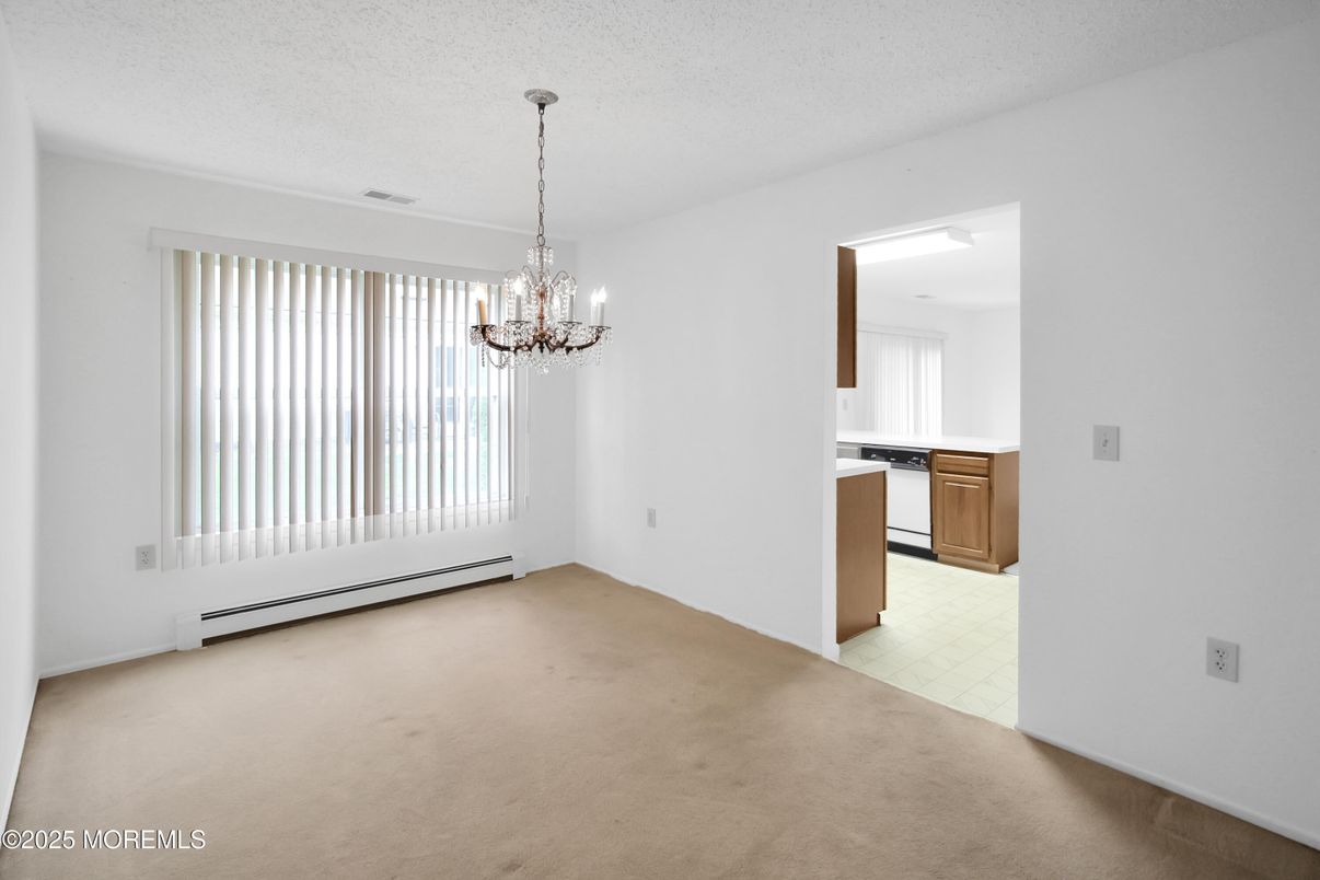 Chandelier, Empty room, Interior, Kitchen