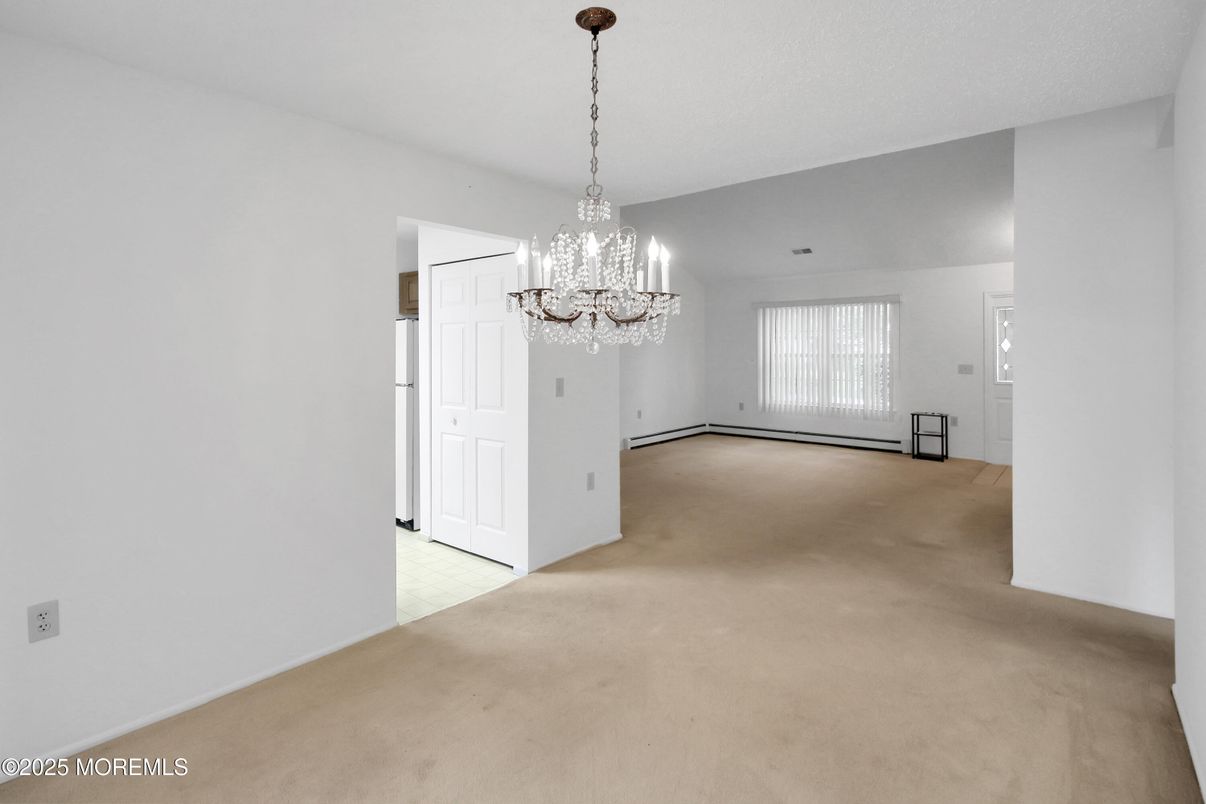 Chandelier, Empty room, Interior