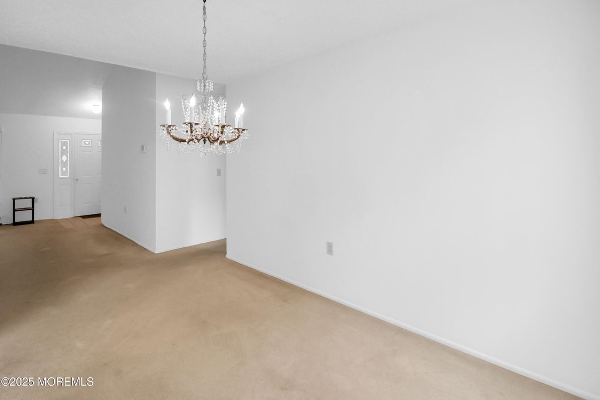 Chandelier, Empty room, Interior