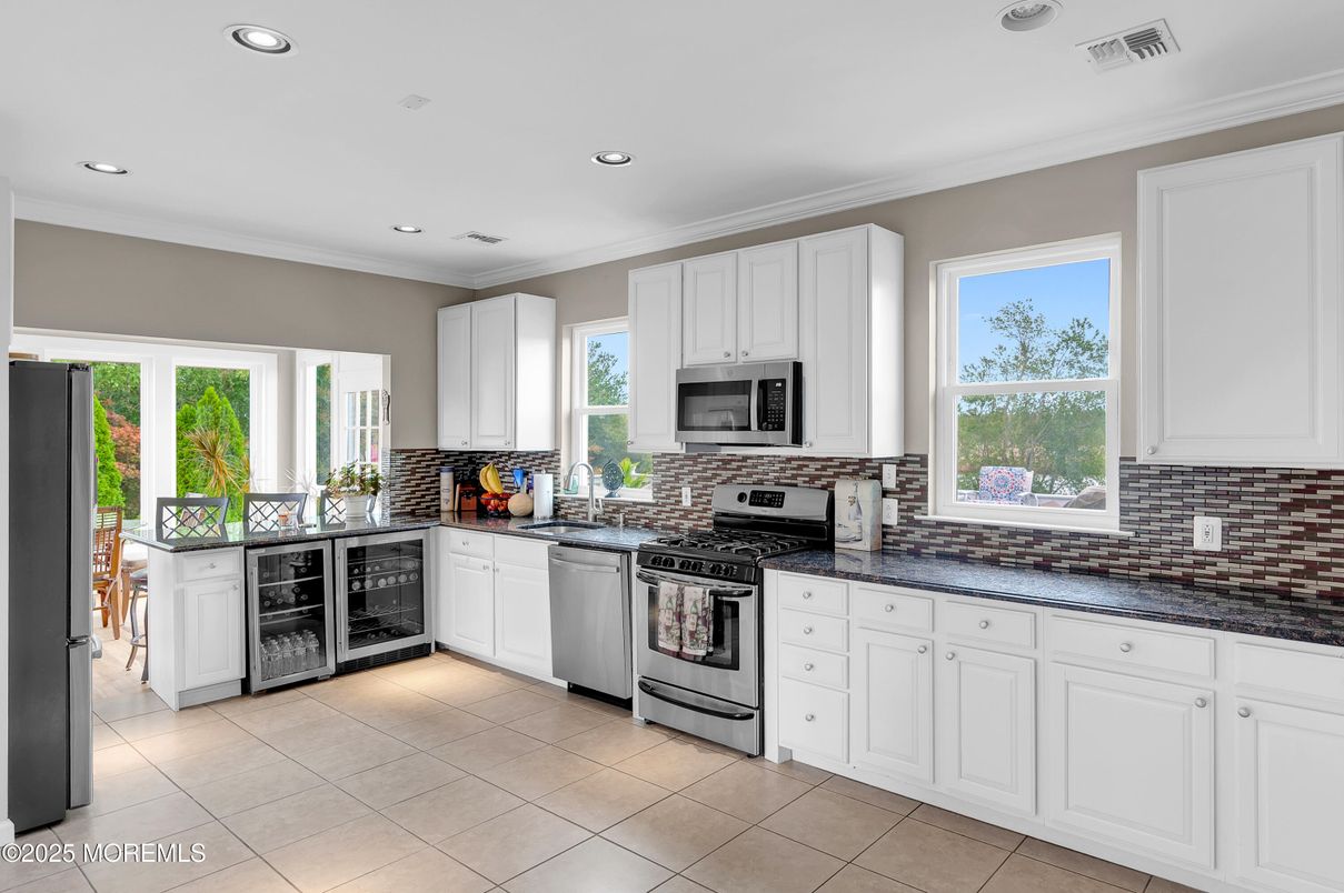 Interior, Kitchen, Recessed Lighting, Stainless Steel Appliances