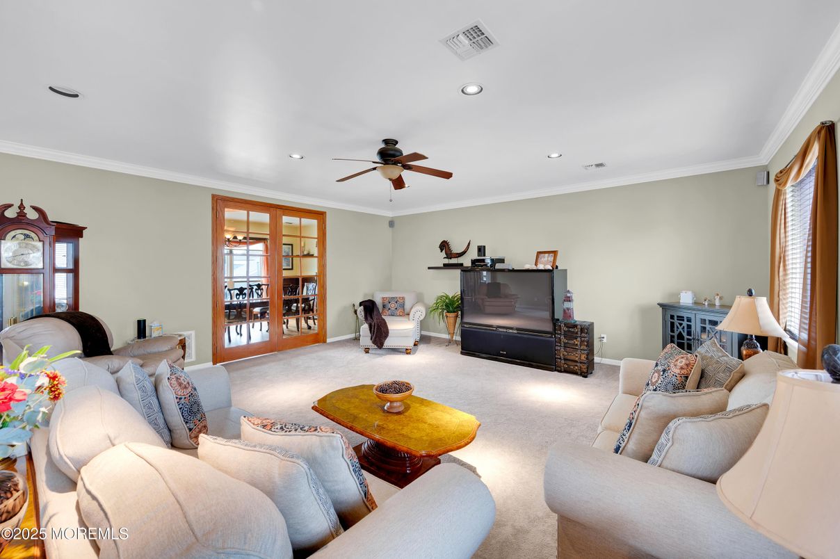 Interior, Living room, Recessed Lighting