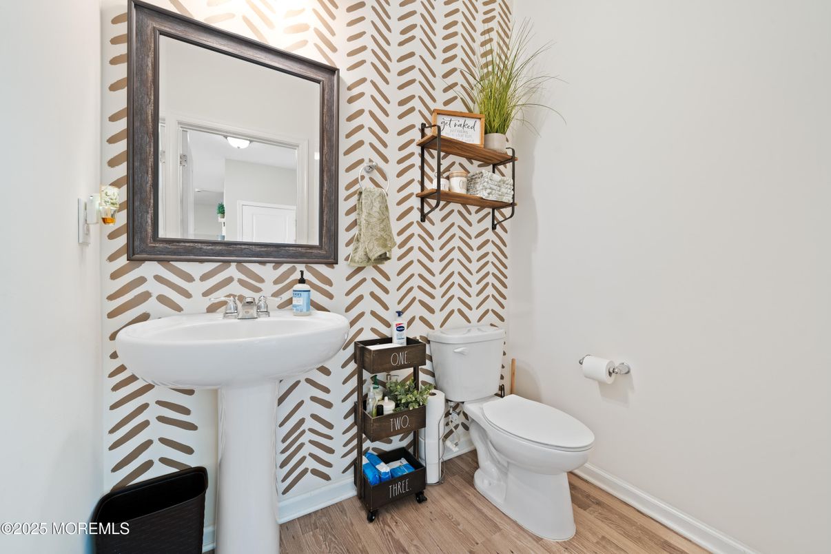 Bathroom, Interior, Wood Texture Flooring