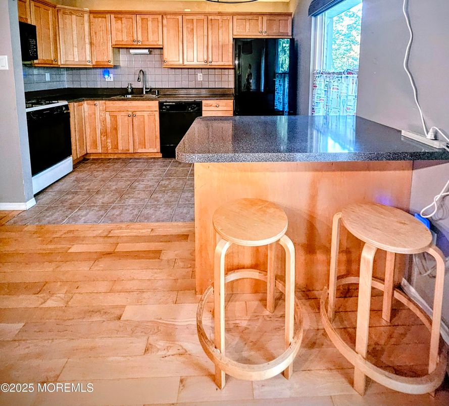 Interior, Kitchen, Wood Texture Flooring