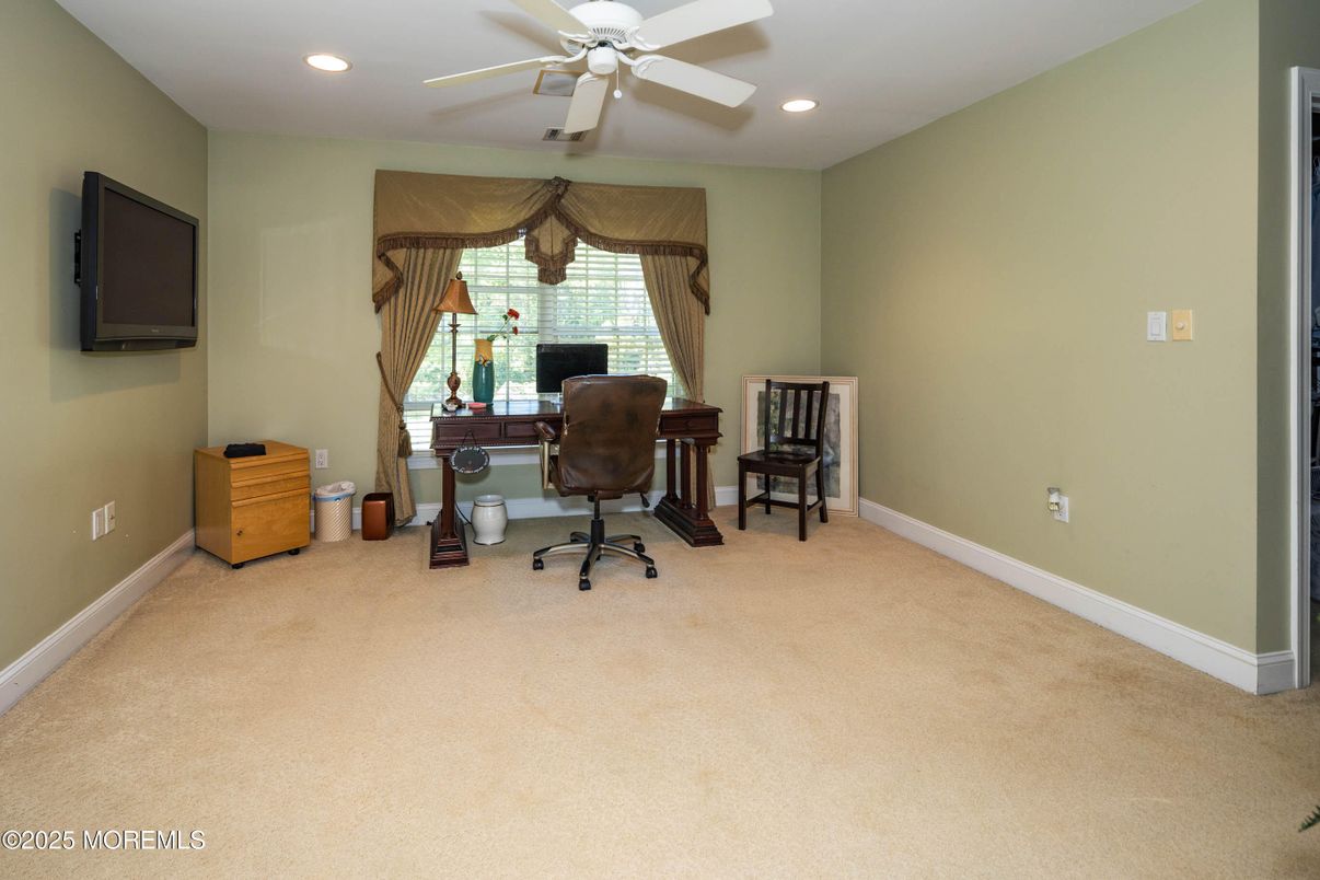 Home Office, Interior, Recessed Lighting