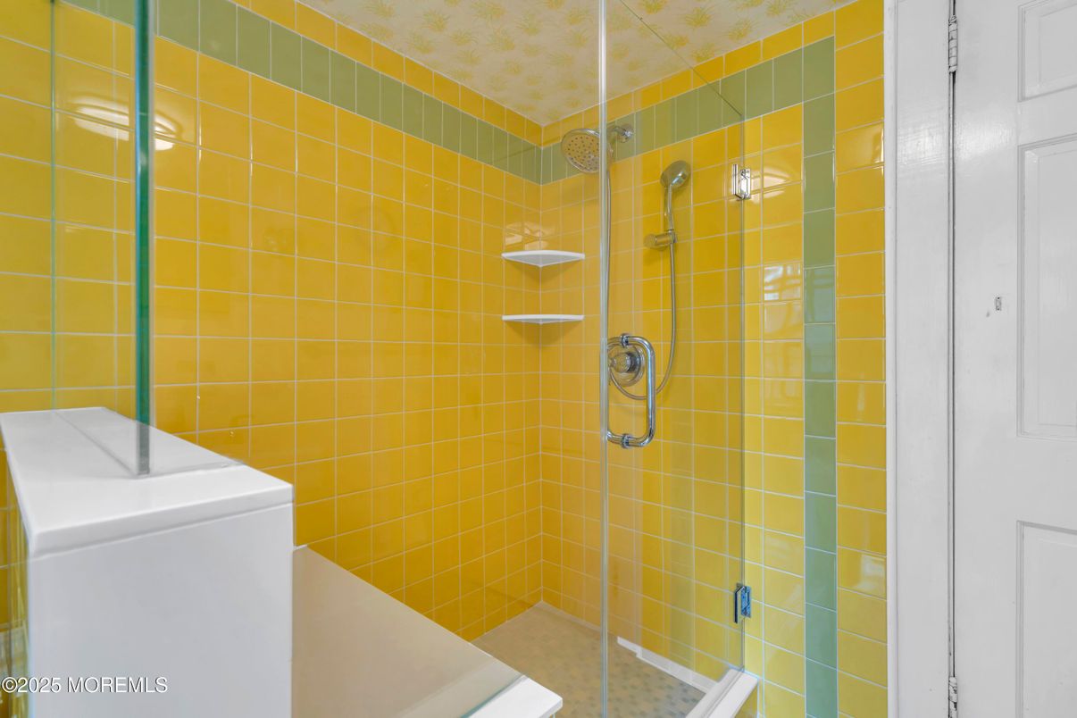 Bathroom, Glass Shower, Interior, Washer