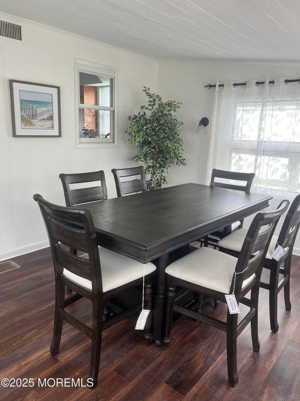 Dining room, Interior, Wood Texture Flooring
