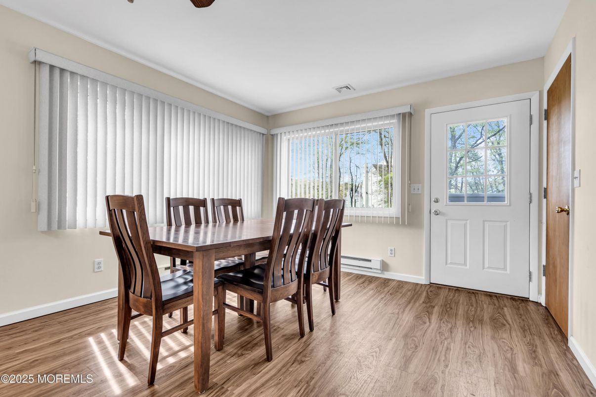 Dining room, Interior, Wood Texture Flooring