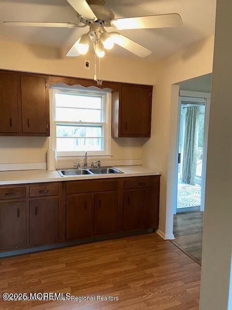 Interior, Kitchen, Wood Texture Flooring