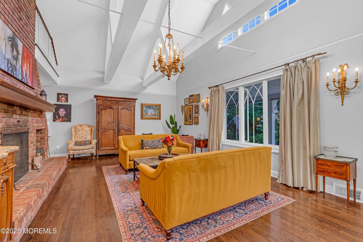 Chandelier, Fireplace, Interior, Living room, Wood Texture Flooring