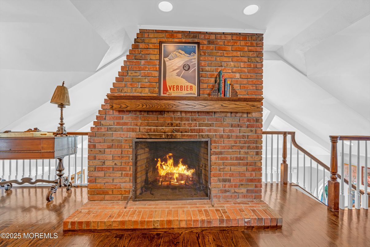 Fireplace, Interior, Wood Texture Flooring
